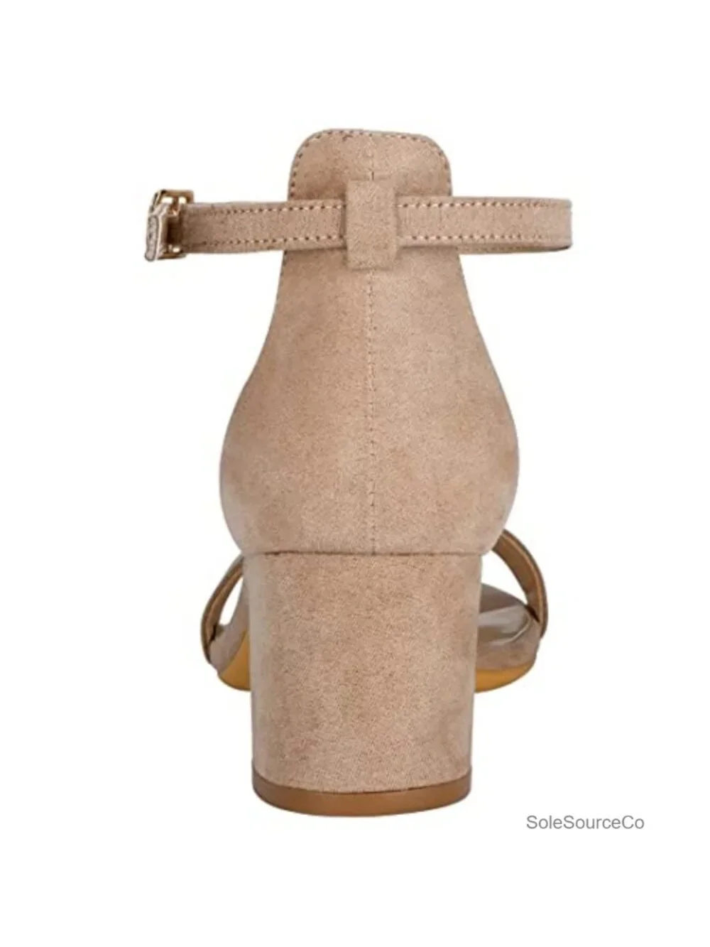 Strappy Chunky Block Low Heeled Sandals 2 Inch Open Toe Ankle Strap Dress